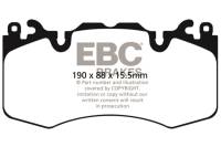 EBC - EBC Brakes ED92064 EBC 13+ Land Rover Range Rover 3.0 Supercharged Extra Duty Front Brake Pads - Fits select 2010-2023 Land Rover models - Image 2