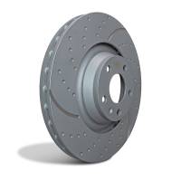 EBC - EBC Brakes GD141 EBC 74-83 Porsche 911 GD Sport Slotted and Dimpled Front Rotors - Fits 1965-1988 Porsche 911, 924, 944 - Image 2