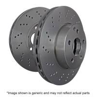 EBC Brakes RK1604XD EBC 03-05 Porsche 911 (996) (Cast Iron Rotor only) 3.6 Carrera 4S Premium Front Rotors - Fits 2001-2009 Porsche 911
