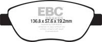 EBC Brakes S4KF1790 EBC S4 Brake Pad and Rotor Kit - Fits 2014-2017 Fiat 500