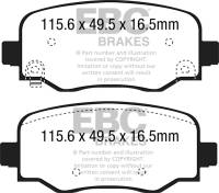 EBC Brakes S9KR1502 EBC S9 Brake Pad and Rotor Kit - Fits 2017-2023 Fiat 500X
