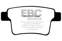 EBC - EBC Brakes UD1071 EBC 04-07 Ford Five Hundred 3.0 Ultimax2 Rear Brake Pads - Fits 2005-2006 Jaguar X-Type - Image 2