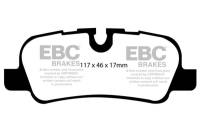 EBC - EBC Brakes UD1099 EBC 05-10 Land Rover LR3 4.4 Ultimax2 Rear Brake Pads - Fits select 2005-2016 Land Rover models - Image 4