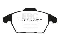 EBC - EBC Brakes UD1107 EBC 06-13 Audi A3 2.0 Turbo (Girling rear caliper) Ultimax2 Front Brake Pads - Fits select 2005-2019 Volkswagen, Audi applications - Image 2