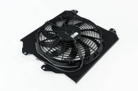 CSF Cooling - Racing & High Performance Division 2858FB CSF 92-00 Honda Civic All-Aluminum Fan Shroud w/12in SPAL Fan - Black Finish