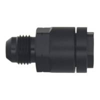 DeatschWerks 6-02-0103-B DeatschWerks 6AN Male Flare to 3/8in Female EFI Quick Connect Adapter - Anodized Matte Black
