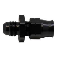 DeatschWerks 6-02-0109-B DeatschWerks 6AN Male Flare to 3/8in Hardline Compression Adapter - Anodized Matte Black