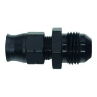 DeatschWerks 6-02-0110-B DeatschWerks 8AN Male Flare to 3/8in Hardline Compression Adapter - Anodized Matte Black