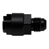 DeatschWerks 6-02-0120-B DeatschWerks 6AN Male Flare to 1/4in Female EFI Quick Connect Adapter - Anodized Matte Black