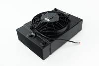CSF Cooling - Racing & High Performance Division 7065B CSF Universal Drag Race / Tuck Radiator w/9in Spal Fan - 10.5in H x 10in L x 3.6in W - Black