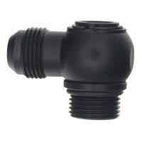 DeatschWerks 6-02-0417-B DeatschWerks 10AN ORB Male to 10AN Male Flare Low Profile 90-Degree Swivel - Anodized Matte Black