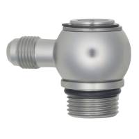 DeatschWerks 6-02-0420 DeatschWerks 10AN ORB Male to 6AN Male Flare Low Profile 90-Degree Swivel - Anodized DW Titanium