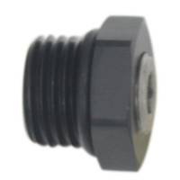 DeatschWerks 6-02-0730-B DeatschWerks 6AN ORB Male Plug Fitting with 1/8in NPT Gauge Port - Anodized Matte Black