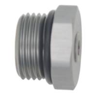 DeatschWerks 6-02-0732 DeatschWerks 10AN ORB Male Plug Fitting with 1/8in NPT Gauge Port - Anodized DW Titanium