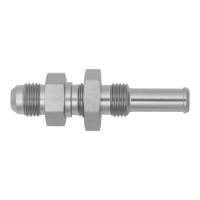 DeatschWerks 6-02-0734 DeatschWerks 6AN Male Flare to Straight 3/8in Single Hose Barb - Anodized DW Titanium