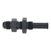 DeatschWerks 6-02-0734-B DeatschWerks 6AN Male Flare to Straight 3/8in Single Hose Barb - Anodized Matte Black