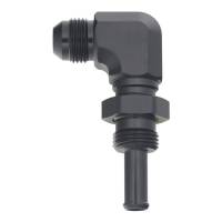 DeatschWerks 6-02-0742-B DeatschWerks 8AN Male Flare to Straight 3/8in Single Hose Barb - Anodized Matte Black