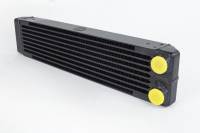 CSF Cooling - Racing & High Performance Division 8201 CSF Universal Dual-Pass Oil Cooler - M22 x 1.5 Connections 22x4.75x2.16