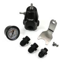 DeatschWerks 6-1000-FRB-88 DeatschWerks DWR1000 AFPR + Pressure Gauge + 8AN Fittings - Anodized Black
