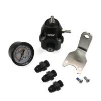 DeatschWerks 6-1002-FRB-66 DeatschWerks DWR1000C AFPR + Pressure Gauge + 6AN Fittings - Anodized Black