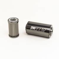 DeatschWerks 8-03-110-010K DeatschWerks Stainless Steel 10AN 10 Micron Universal Inline Fuel Filter Housing Kit (110mm)