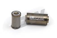 DeatschWerks 8-03-110-100K DeatschWerks Stainless Steel 10AN 100 Micron Universal Inline Fuel Filter Housing Kit (110mm)