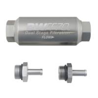 DeatschWerks 8-03-70C-010K-516 DeatschWerks 5/16in 10 Micron 70mm Compact In-Line Fuel Filter Kit