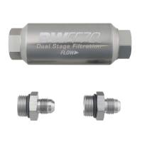 DeatschWerks 8-03-70C-010K-6 DeatschWerks 6AN 10 Micron 70mm Compact In-Line Fuel Filter Kit
