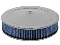 aFe 18-21401 aFe MagnumFLOW Air Filters Round Racing P5R A/F Chrome Assy 14x3: Blk/Blue
