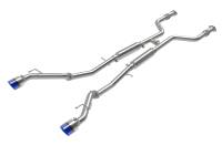 aFe 49-36138-L aFe POWER Takeda 2023 Nissan Z 2 1/2in 304 SS Cat-Back Exhaust System w/ Blue Flame Tips