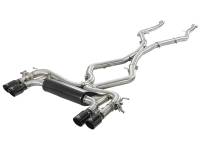 aFe 49-36341-B aFe MACH Force-Xp 3.5in. 304 SS C/B Exhaust System 15-18 BMW X5 M (F85) V8-4.4L (tt) - Black Tip