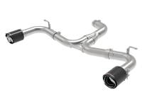 aFe 49-36417-C aFe MACH Force-Xp 3in to 2-1/2in Stainless Steel Axle-Back Exhaust Carbon - 15-17 Volkswagen GTI