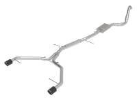 aFe 49-36420-C aFe 17-19 Audi A4 (B9) MACH Force-Xp 3in to 2.5in 304 SS Cat-Back Exhaust System-Dual Carbon Tips