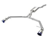 aFe 49-36437-L aFe MACH Force-Xp 13-16 Audi Allroad L4 SS Axle-Back Exhaust w/ Blue Flame Tips
