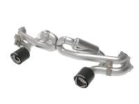 aFe 49-36443-C aFe MACHForce XP 2.25in-2.5in 304SS Exhaust Cat-Back 20-22 Porsche Cayman GT4 (718) - Carbon Tips
