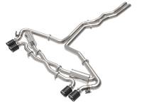 aFe 49-36448-C aFe 20-22 Audi RS6 Avant V8 4L (tt) MACH Force-Xp 3in to 2.5in 304 SS Cat-Back Exhaust w/ Carbon Tip