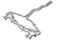 aFe 49-36448-P aFe 20-22 Audi RS6 Avant V8 4L(tt) MACH Force-Xp 3in to 2.5in 304 SS Cat-Back Exhaust w/Polished Tip
