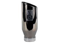 aFe 49-92018-BC aFe MACHForce XP Exhausts Tips SS-304 EXH Tip 4In x 6Out x 15L Bolt-On (blk chrome)