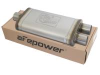 aFe - aFe 49M00009 aFe MACHForce XP SS Muffler 2.5in Center Inlet / 2.5in Dual Outlets 18in L x 9in W x 4in H Body - Image 2