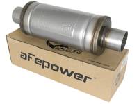 aFe - aFe 49M00012 aFe MACH Force-Xp 409 SS Muffler 3in Center/Center 14in L x 6in Dia - Round Body - Image 3