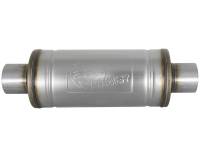 aFe - aFe 49M00012 aFe MACH Force-Xp 409 SS Muffler 3in Center/Center 14in L x 6in Dia - Round Body - Image 5