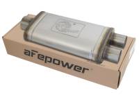 aFe - aFe 49M00018 aFe MACHForce XP SS Muffler 3in Center Inlet / 2.5in Dual Outlets 18in L x 9in W x4in H Body - Image 2