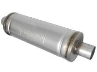 aFe 49M00021 aFe MACH Force-Xp 409 SS Muffler 2.5in Center/Center 18in L x 6in Dia - Round Body