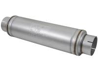 aFe 49M00023 aFe ATLAS Aluminized Steel Muffler 5in Center/Center 24in L x 7in Diameter - Round Body