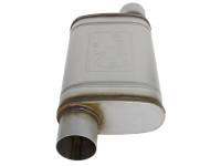 aFe - aFe 49M00030 aFe MACH Force-Xp 409 SS Muffler 3in ID Offset/Offset x 4in H x 9in W x 14in L - Oval Body - Image 2