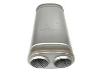 aFe - aFe 49M00055 aFe MACH Force-Xp 409 SS Muffler 3in Dual Inlet/Dual Outlet 5in H x 8in W x 18in L - Oval Body - Image 2