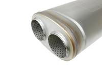 aFe - aFe 49M00055 aFe MACH Force-Xp 409 SS Muffler 3in Dual Inlet/Dual Outlet 5in H x 8in W x 18in L - Oval Body - Image 4
