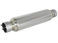 aFe 49M10002 aFe MACH Force-Xp 304 Stainless Steel Resonator 2.5in Inlet/Outlet x 4in Dia x 15in Body x 19in L