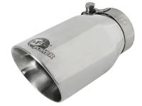 aFe 49T25354-P07 aFe MACH Force-Xp Universal 304 SS Single-Wall Clamp-On Exhaust Tip - Polished