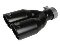 aFe 49T25374-B12 aFe MACH Force-Xp 409 Stainless Steel Clamp-on Exhaust Tip 2.5in Inlet 3.5in Outlet - Black
